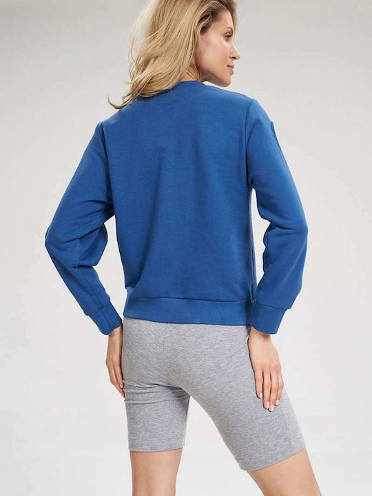 Figl Women's Cropped Sweatshirt Blue