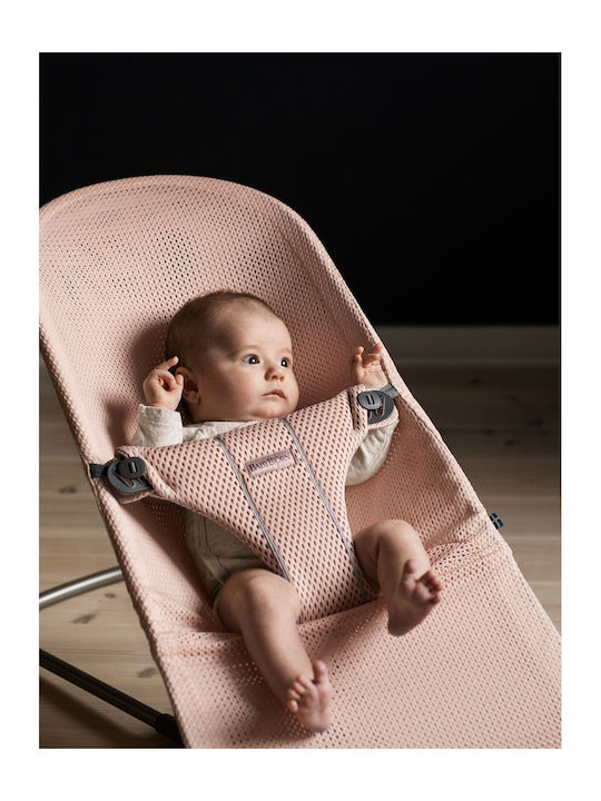 BabyBjorn Manual Baby Relax Bliss Pearly Pink Mesh for Child up to 13kg