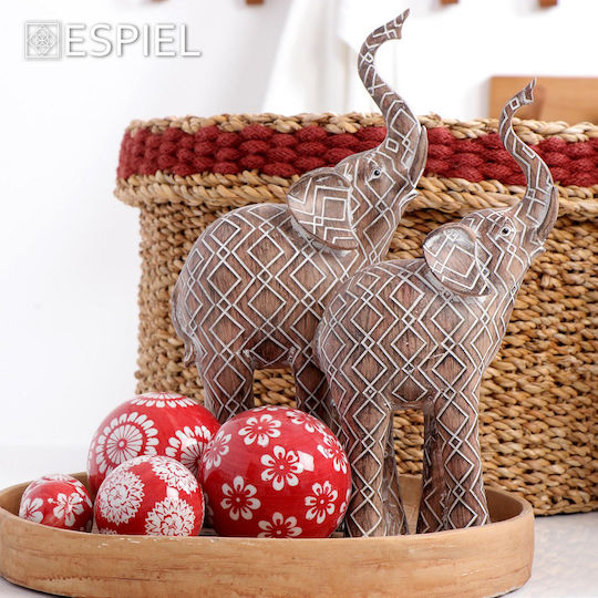 Espiel Decorative Elephant made of Plastic Elephant 15x7.3x30.5cm 1pcs