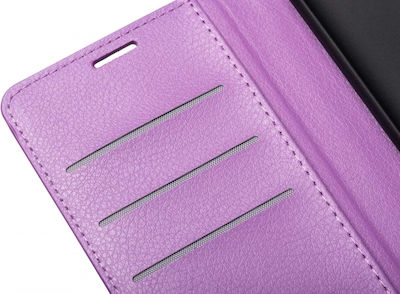 Naxius Synthetic Leather Book Purple (Galaxy A31)