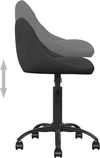 vidaXL Scaun de birou negru