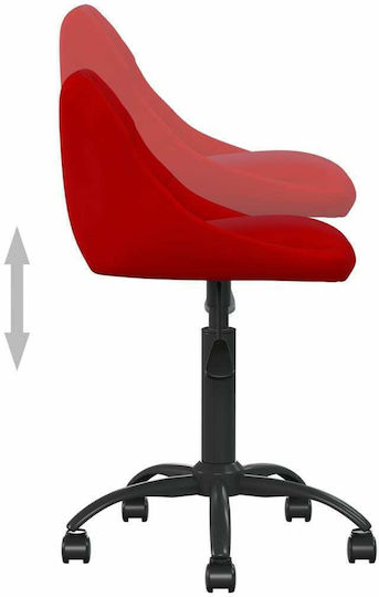 vidaXL Scaun De Birou Burgundia