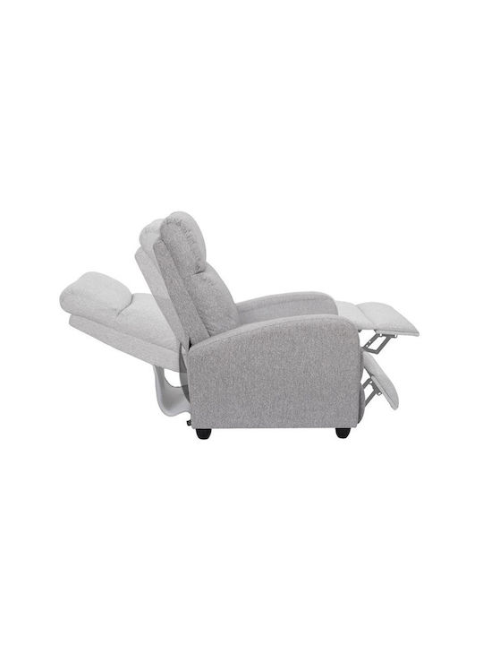 Πολυθρόνα Relax με Υποπόδιο Γκρι 67x98x97cm
