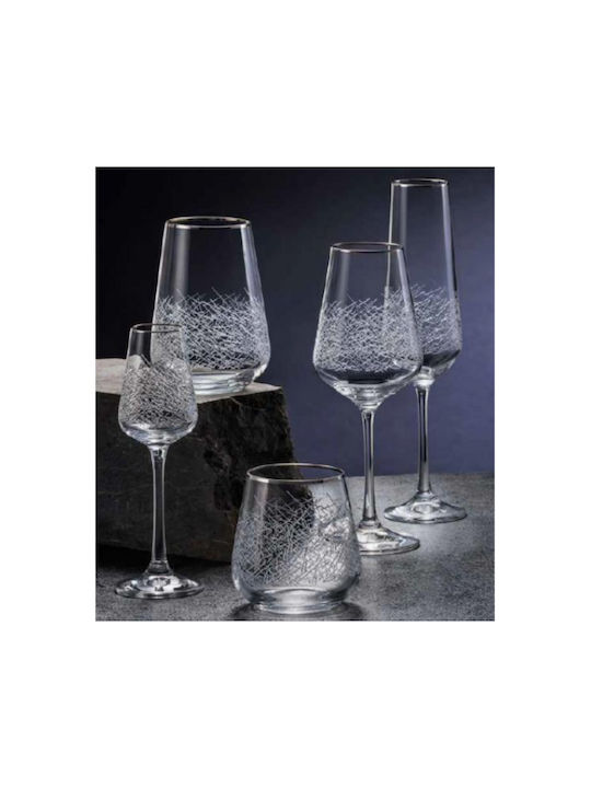 Bohemia Sandra Set de Pahare Lichior/Ouzo din Cristal Fără Colțuri 65ml 6buc