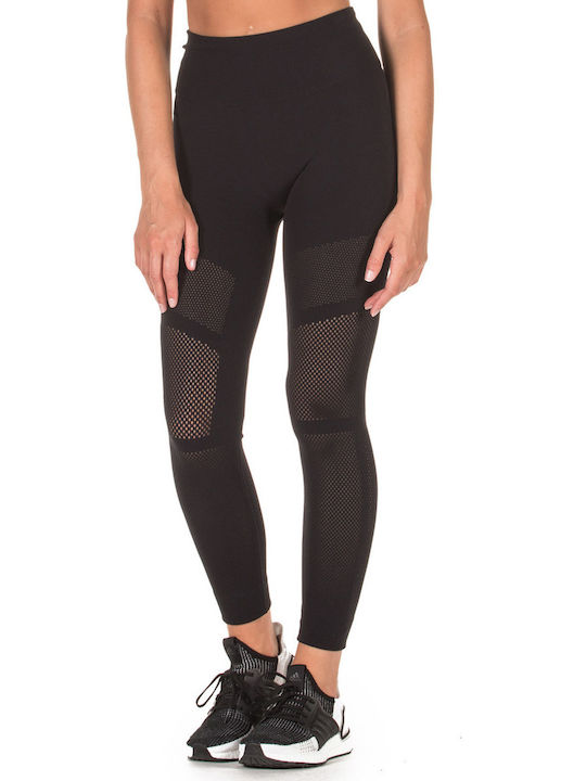Warp Knit 7/8 Training Γυναικείο Cropped Κολάν Ψηλόμεσο Μαύρο