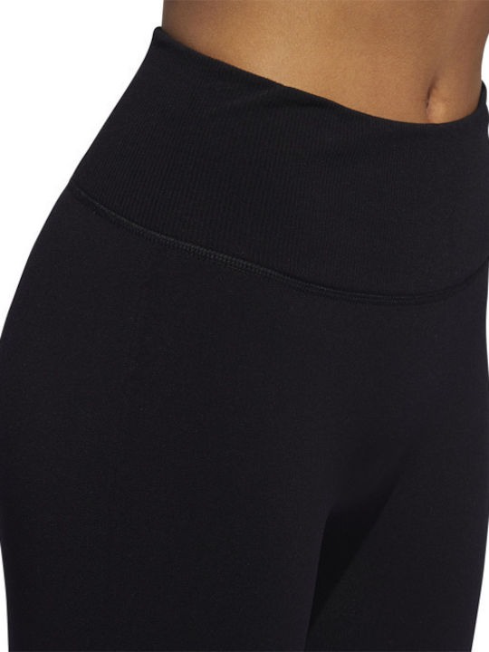 Warp Knit 7/8 Training Γυναικείο Cropped Κολάν Ψηλόμεσο Μαύρο