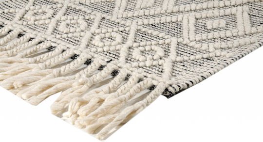 Tzikas Carpets Nomad 55158-060 Χειροποίητο Μάλλινο με Κρόσια 80x150cm Μπεζ
