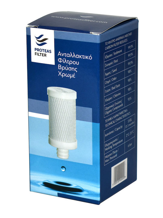 Proteas Filter Water Filter Replacement for Faucet made of Activated Carbon