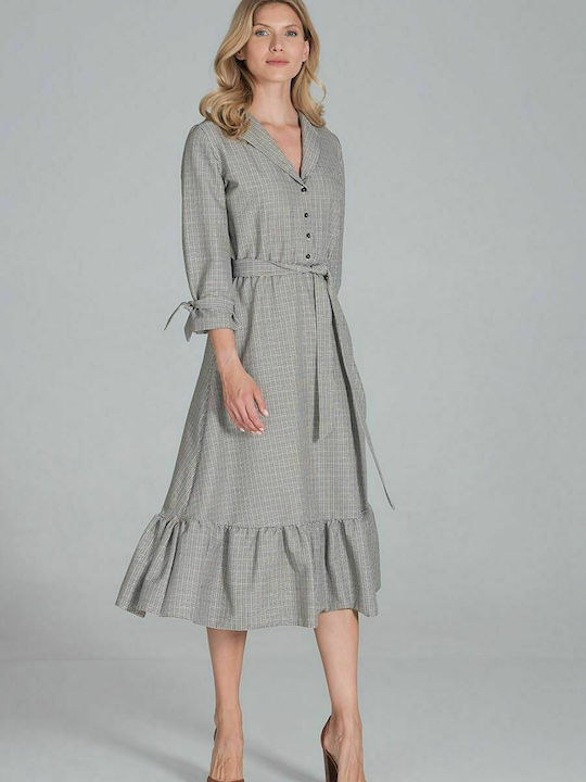 Figl Midi Dress Gray