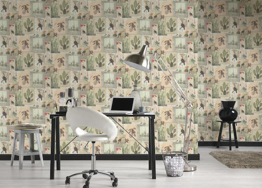 Wall Wallpaper Cacti - Toucan Vinyl 1000x53cm