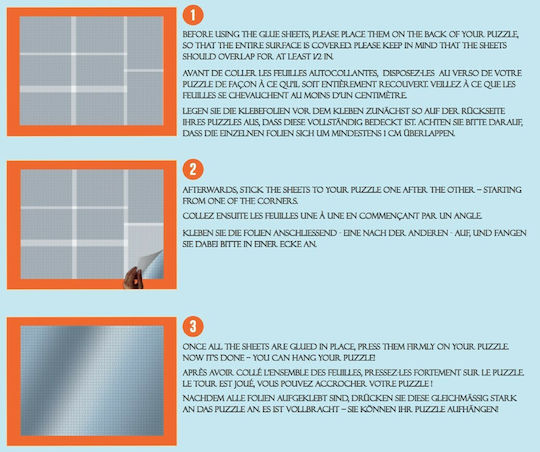 Κόλλα Αυτοκόλλητο Jig&Puz Glue Sheets A4 12τμχ