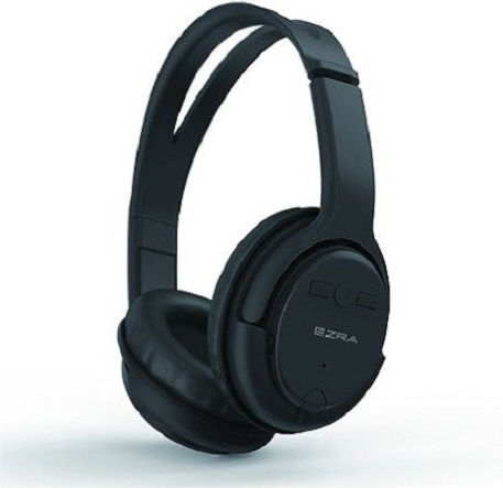 Ezra BW17 Wireless / Wired Over Ear Headphones with Radio with 5 hours of Operation Black