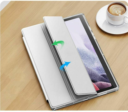 Infiland Crystal Flip Cover Ανθεκτική Ασημί (Galaxy Tab A8)