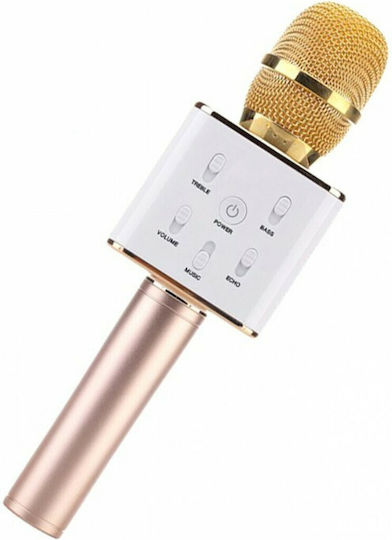 Elekom Wireless Karaoke Microphone Q7 Bluetooth Gold
