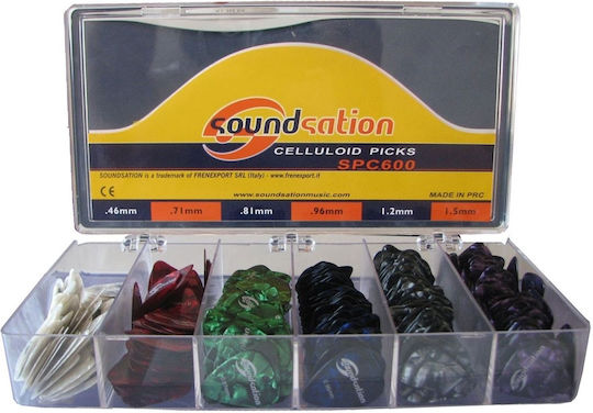 Soundsation Guitar Picks SPC600 Mixed Color Thickness 0.46mm Set 600pcs