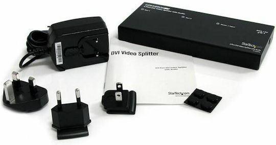 StarTech 2 Port DVI Video Splitter with Audio ST122DVIA