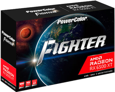 PowerColor Radeon RX 6500 XT 4GB GDDR6 Fighter Κάρτα Γραφικών