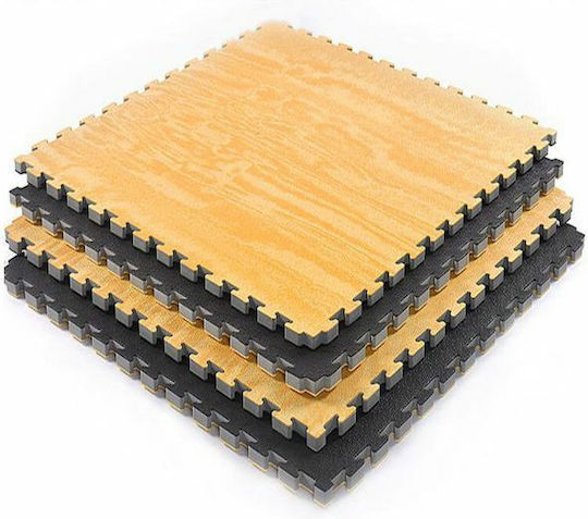 Viking Gymnastikmatten Puzzle Beidseitig Braun/Schwarz 100x100x2.5cm 1Stück