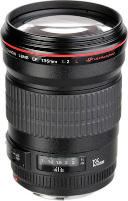 Canon Full Frame Φωτογραφικός Φακός 135mm f/2L USM Telephoto για Canon EF Mount Black