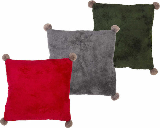 Nef-Nef Homeware Christmas Decorative Pillow Nasty Square Green 50x50cm