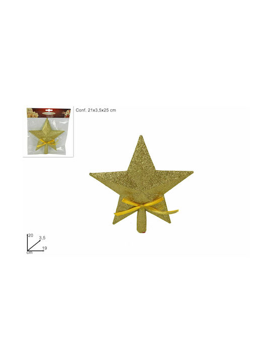 Due esse Christmas Star Ornament Gold 19x20.5cm