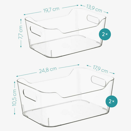 Navaris Fridge Organisation Basket General Use 19.7x13.9x7.7cm