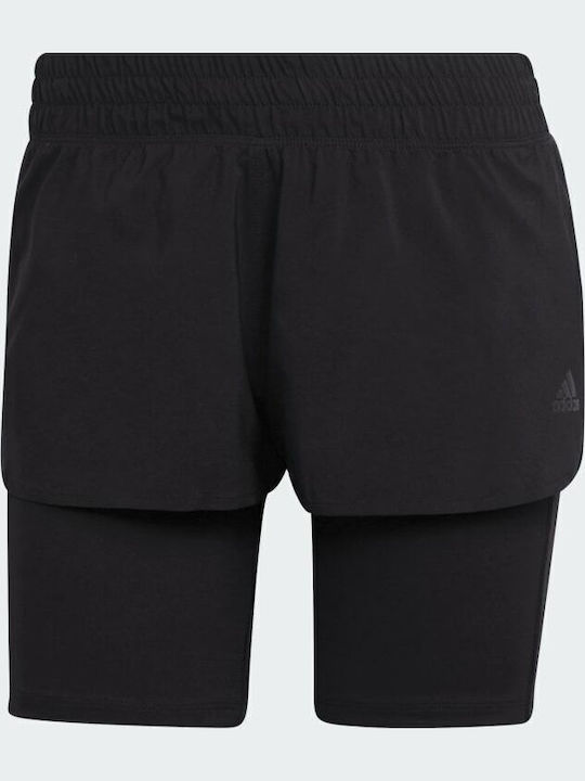 Icons 2 in 1 Women's Sporty Shorts Black