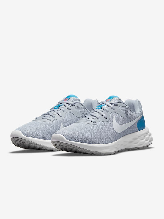 Nike Revolution 6 Next Nature Ανδρικά Αθλητικά Παπούτσια Running Wolf Grey / Pure Platinum / Imperial Blue