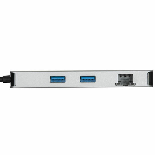 Targus USB-C Докинг станция с HDMI 4K PD Етърнет и свързване 2 монитора Сив (DOCK423EU)