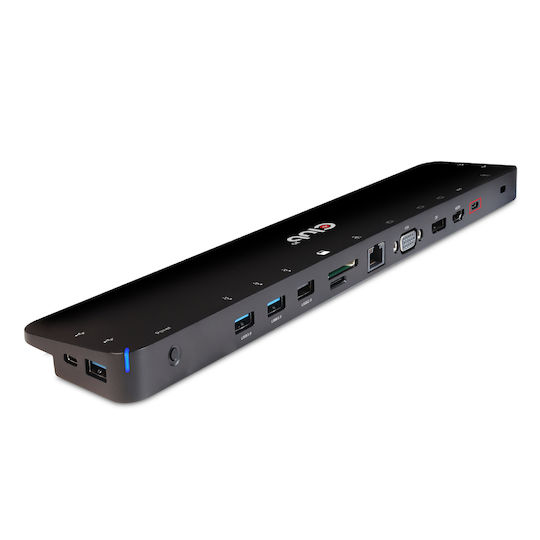 Club3D USB-C Docking Station με HDMI/DisplayPort 4K PD Ethernet και συνδεση 3 Οθονών Μαύρο (CSV-1564)