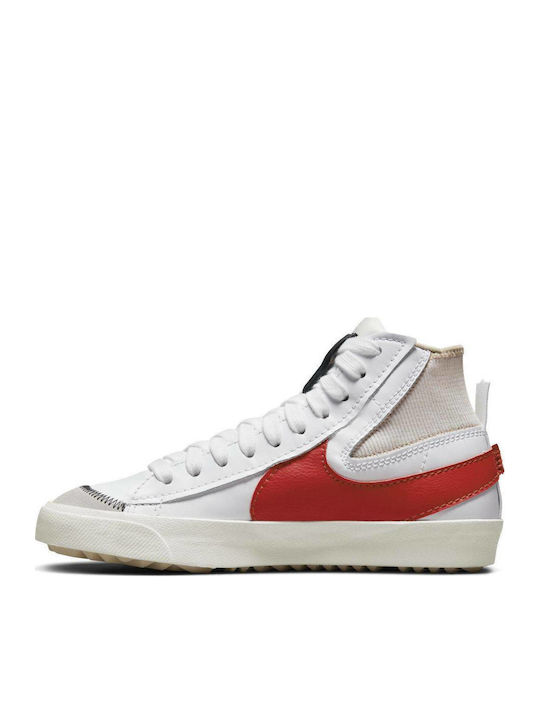 Blazer Mid '77 Jumbo Ανδρικά Μποτάκια White / Rattan / Habanero Red