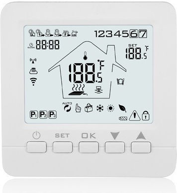 Hysen HY02-B05-WH Smart Digital Thermostat with Wi-Fi