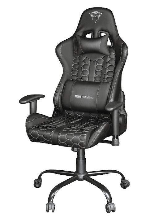 Trust GXT 708 Resto Καρέκλα Gaming Δερματίνης με Ρυθμιζόμενα Μπράτσα Μαύρη