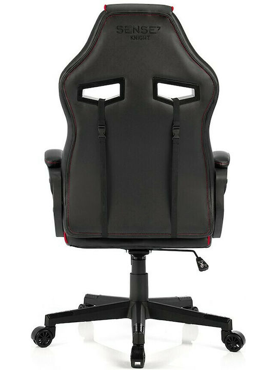 SENSE7 Knight Artificial Leather Gaming Chair Red
