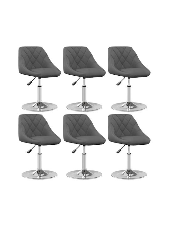 Rotating Chair Visitor Dark grey 46x44x62.5cm 6pcs