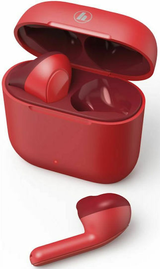 HAMA Freedom Light Ohrstöpsel Bluetooth-Freisprecheinrichtung Kopfhörer mit Ladeetui Rot