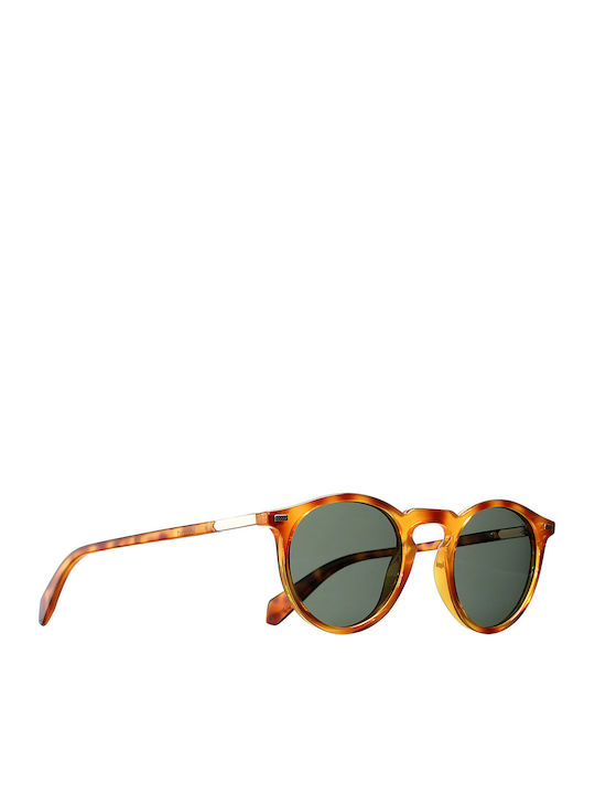 Polaroid Men's Sunglasses with Brown Tartaruga Plastic Frame and Green Polarized Lens PLD2086/S 086UC