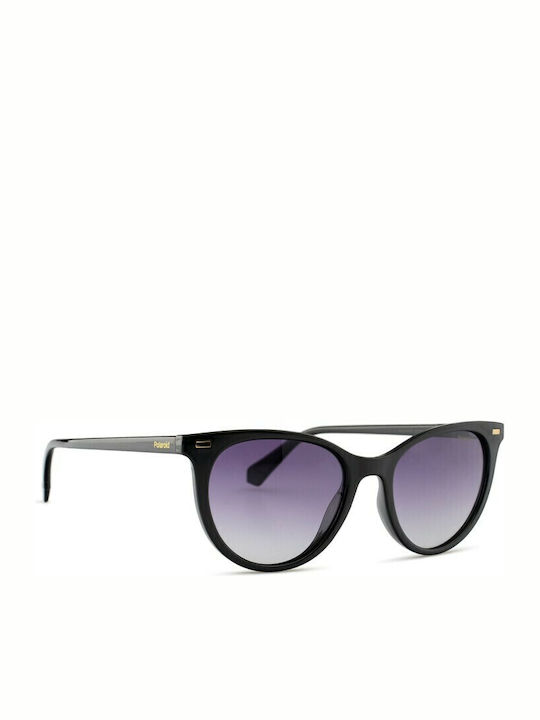Polaroid Ochelari De Soare Pentru Femei Cu Ramă Neagră Din Plastic Și Lentile Gri Degrade Polarized PLD4107/S 807WJ