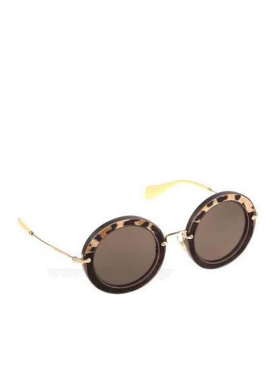Miu Miu MU 08RS USC1A1 Sonnenbrillen Μαύρα mit Mixed Gestell Miu Miu MU 08RS USC1A1 Sonnenbrillen Μαύρα mit Mixed Gestell