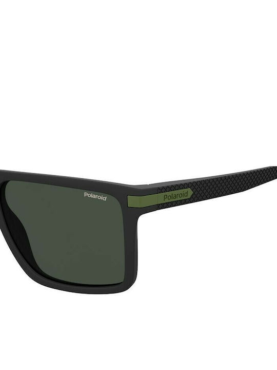 Polaroid Men's Sunglasses with Black Plastic Frame and Green Polarized Lens PLD2098/S 7ZJ/M9