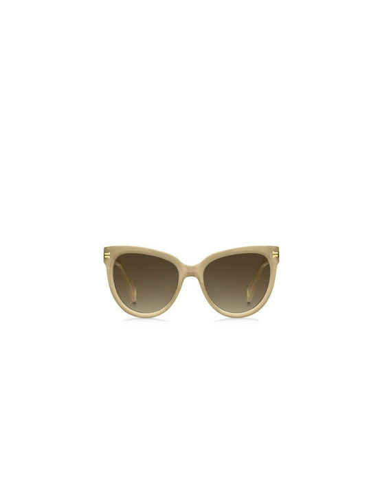 Marc Jacobs Women's Sunglasses with Beige Plastic Frame and Brown Gradient Lens MJ 1050/S 10A/HA