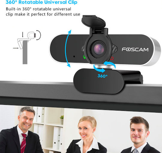 Foscam W21 Уеб камера Full HD 1080p с автофокус Черен