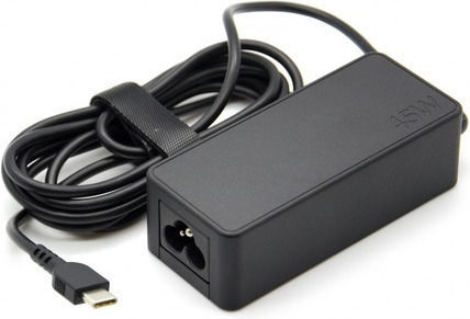 Lenovo USB-C Φορτιστής Laptop 45W 20V 3.25A για Lenovo χωρίς Καλώδιο Τροφοδοσίας