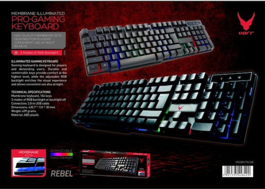 Omega Varr RGB Gaming Πληκτρολόγιο με RGB φωτισμό (Αγγλικό US)