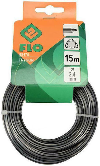 Flo Trygon Μεσινέζα Στρογγυλή Μήκους 15m και Πάχους 2.4mm