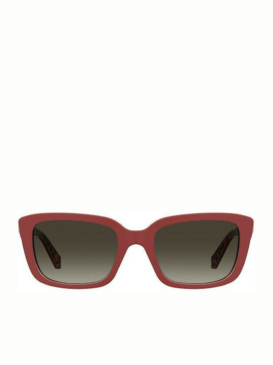 Moschino Women's Sunglasses with Red Plastic Frame and Gray Gradient Lens MOL042/S C9A/HA
