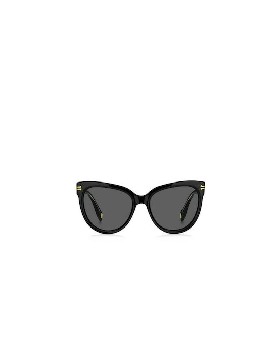 Marc Jacobs Women's Sunglasses with Black Plastic Frame and Black Lens MJ 1050/S 807/IR