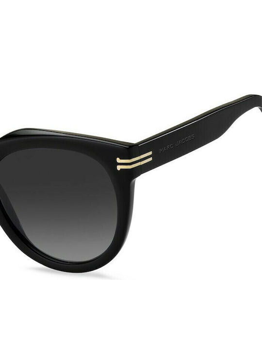 Marc Jacobs Women's Sunglasses with Brown Tartaruga Horn-Rimmed Frame and Grey Gradient Lenses MJ1011/S 807/9O