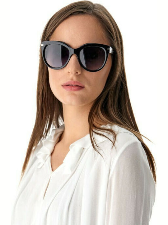 Marc Jacobs Women's Sunglasses with Brown Tartaruga Horn-Rimmed Frame and Grey Gradient Lenses MJ1011/S 807/9O