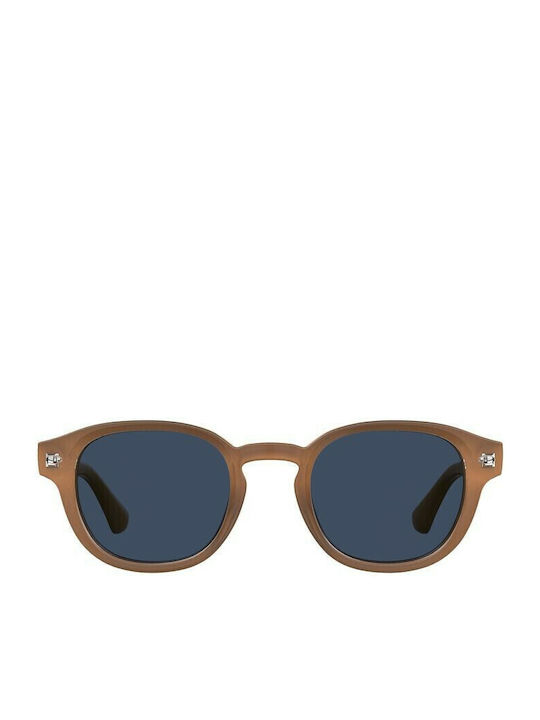 Havaianas Salvador Sunglasses Beige with Acetate Frame & Blue Lens